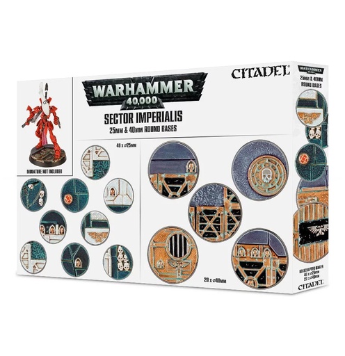 [GWS66-92] Sector Imperialis: 25 & 40Mm Round Bases